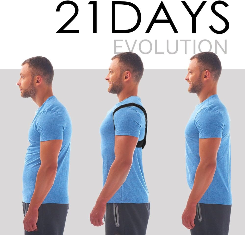 Posture Corrector for Women and Men - Posture Support for Slouching & Hunching - Comfortable and Adjustable Posture Brace for Shoulder, Upper Back, and Neck Pain Relief - Spinal Support by Pripaso