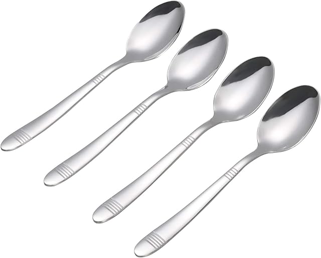 Callyne Set of 12 Dessert Spoon, Small Spoon Stainless Steel