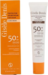 GISÈLE DENIS Sunscreen, 40 ml, FPS50+ Protection, Light and Medium Color Sun Lotion, Face Care, Moisturize and Unify Skin Tone, for Daily Use, Natural Tan