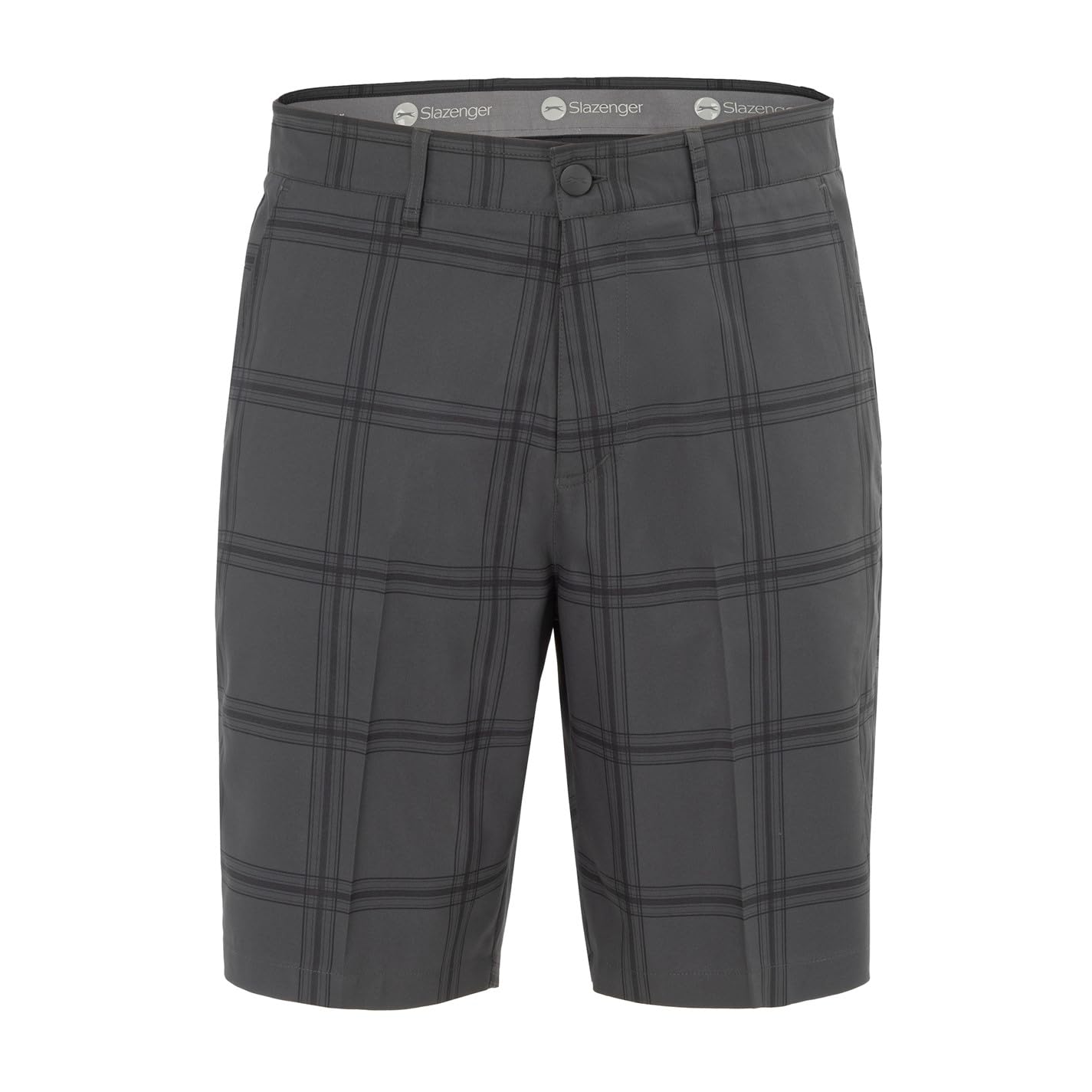 Slazenger Mens Check Golf Short Charcoal EU 36