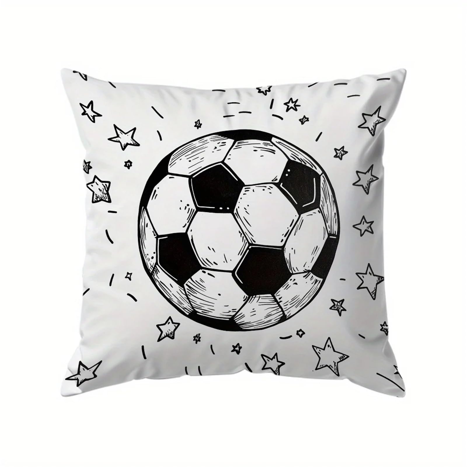 GIYXHU Soccer-patterned Pillow, Sofa Cushion, Home Decor for Sofa(Color3)