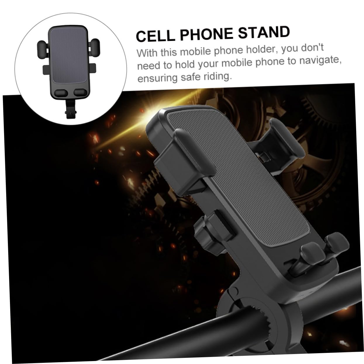 3pièces Support De Téléphone pour Vélo Et Support Smartphone Rotatif Compatible avec Guidon Installation Facile Et Pratique