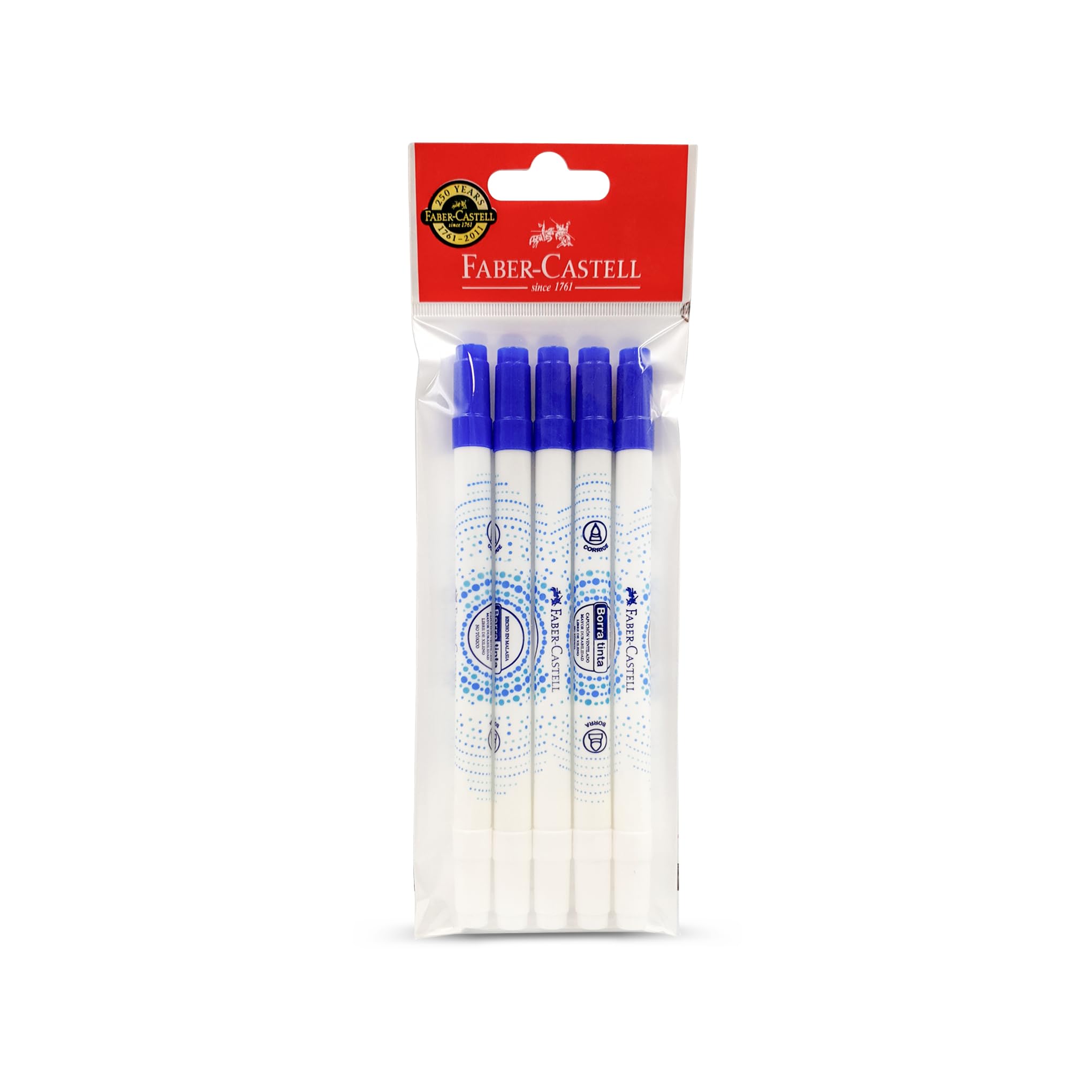 Faber-Castell Ink Corrector/Ink eraser round tip 5pcs, Ink erasers are an indispensable accessory for writing with ink.