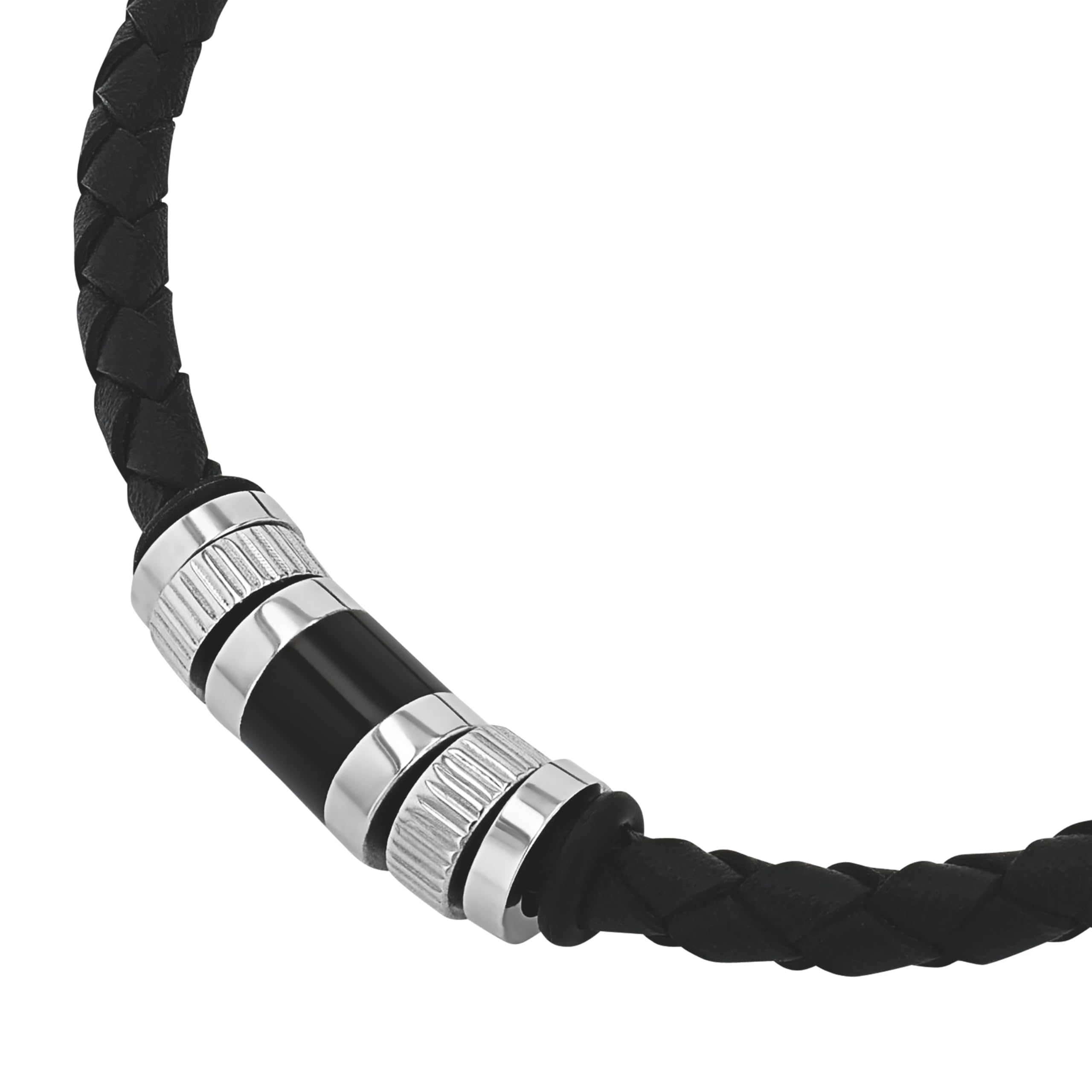 Tom Tailor Kette mit Anhänger für Herren, Edelstahl und Kautschuk und Leder, 47+5 cm, braun, Geschenkidee, Halsschmuck, Herrenschmuck, 2100702