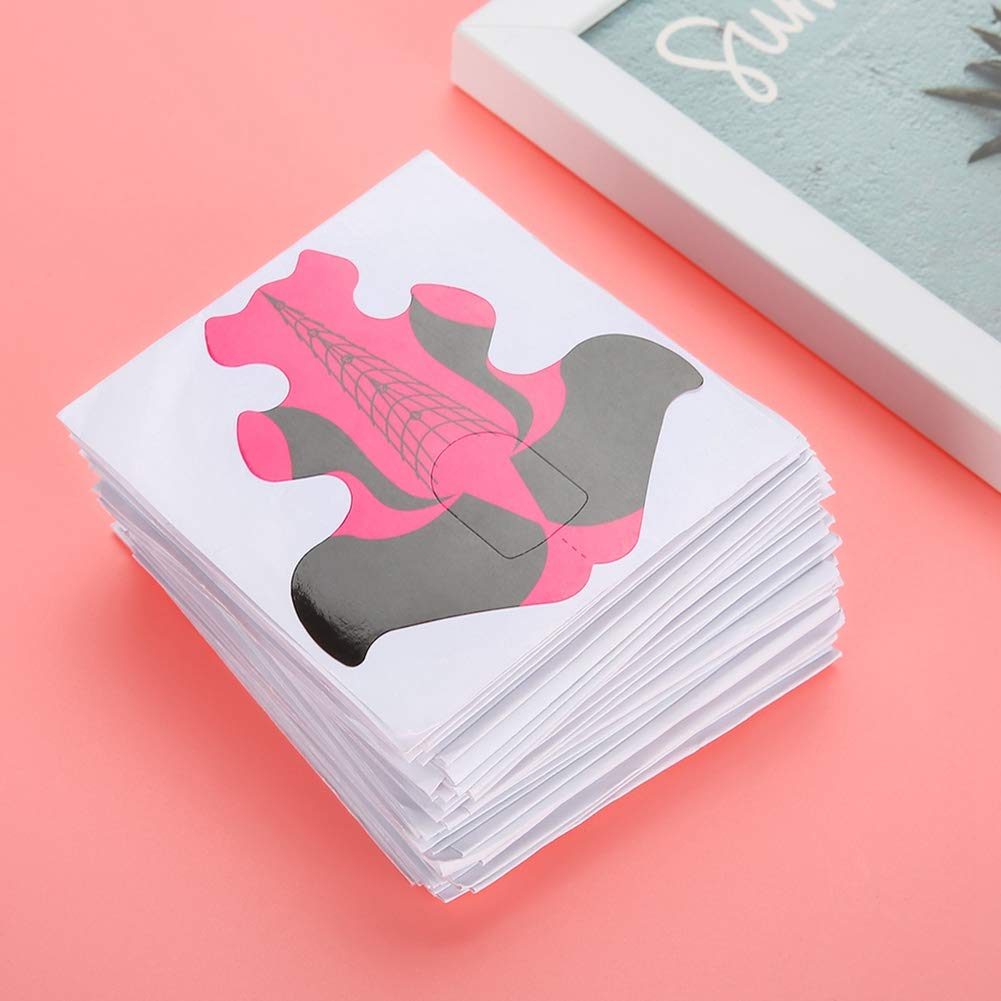 ARTSIMGel Nail Forms, Portable Firm Reliable Nali Forms, Beautiful Nail Art Learner for Nail Specialist/1277