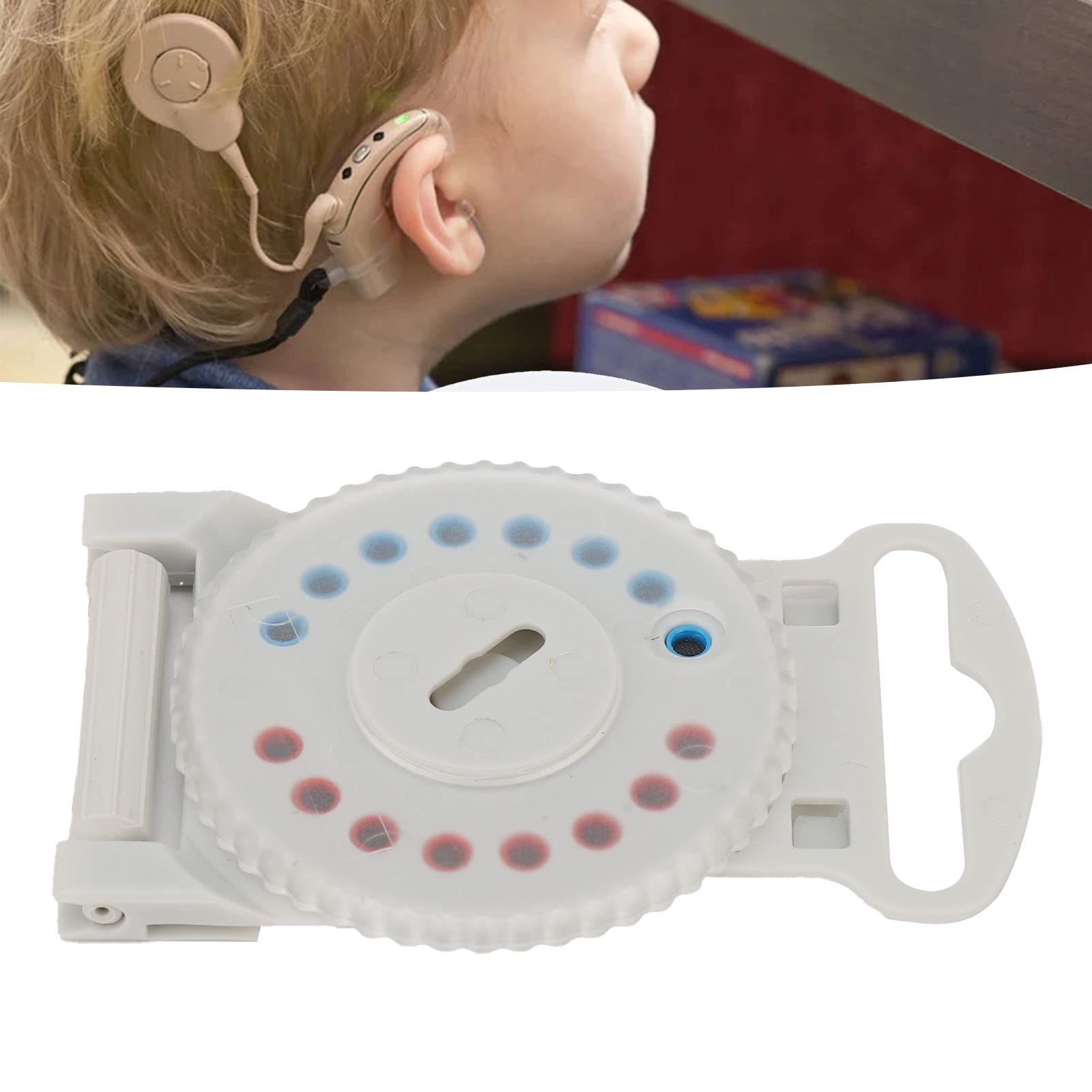 Filtro di protezione del cerume per apparecchi acustici, 16 pezzi HF3 3mm impermeabile rosso blu Filtri di cerume per amplificatori acustici, facile da installare Filtri di sostitu