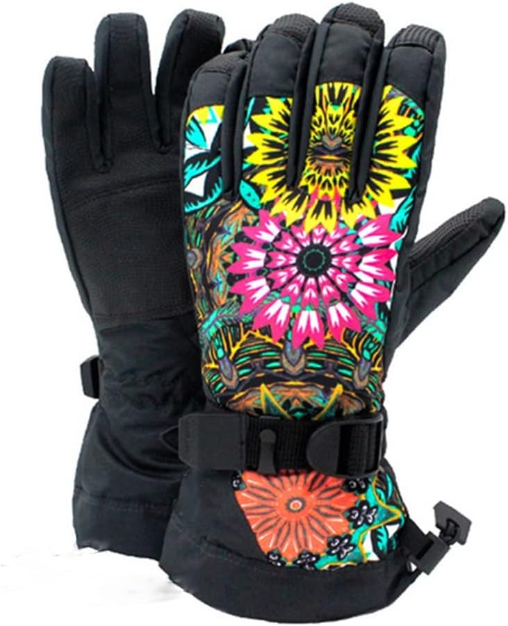 HBJWOV Winter Women Skiing Gloves Heated Warm Man Snow Mittens Mountain Sport Cycling Female Mitten Outdoor