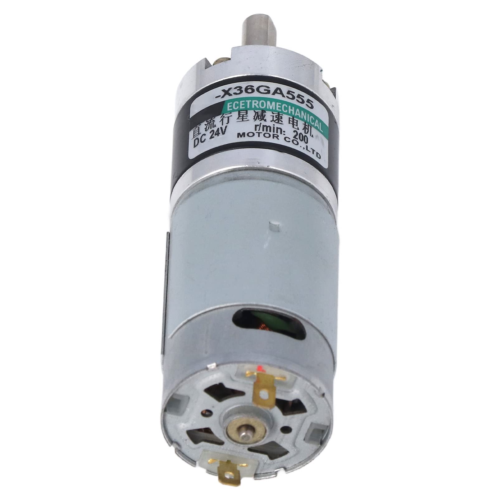 Yctze Planetengetriebemotor, Gleichstrom-Geschwindigkeitsreduzierungsmotor mit 34 Kg CM, Geräuscharm, Kompaktes Design, 15 W, 24 V (200 U/min)