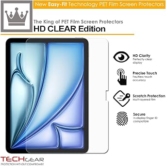 TECHGEAR [3 Pack] Screen Protectors for Apple iPad Air 13