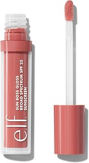 e.l.f. Sun Boss Gloss SPF 25, Pigmented Lip Gloss for a High Gloss Finish, Moisturi…