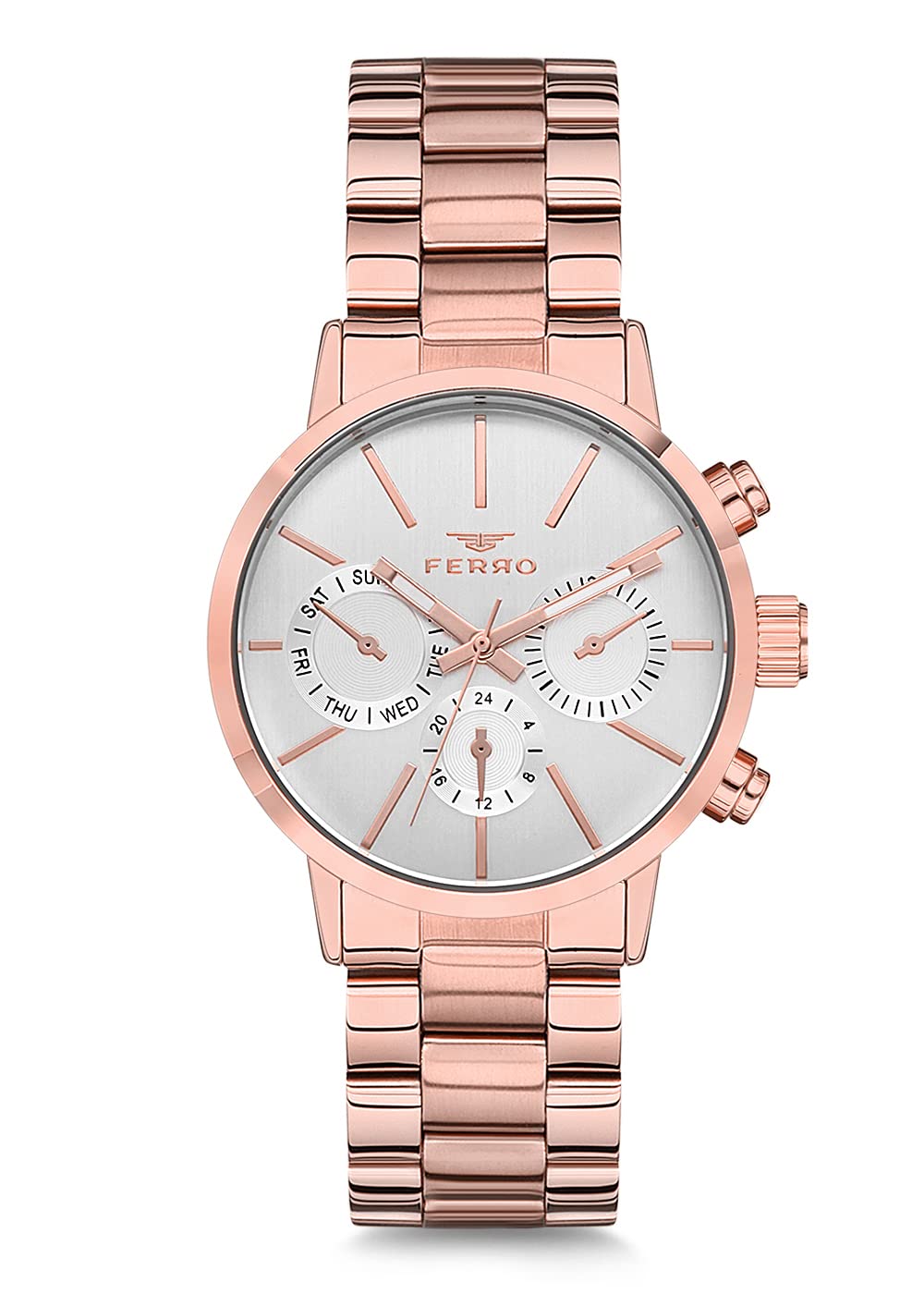 Ferro Spezia Analog White Dial Womens Watch-FM81886A-C (B09SFZWH4J) Amazon Price History, Amazon Price Tracker