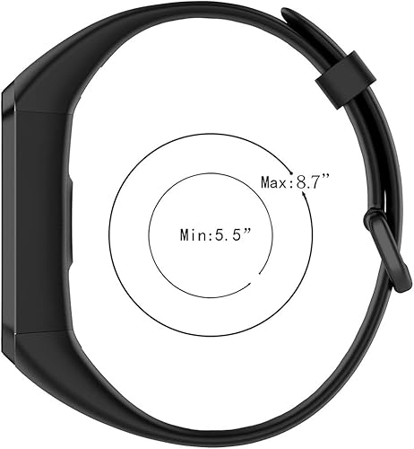 Miniatura 7 de FitTurn Correa de reloj de silicona compatible con Huawei Band 4 y Huawei Honor Band 5i Fitness Tracker Pulsera de repuesto para Honor Band 5i