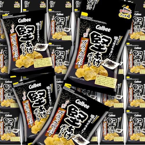 4連 小袋 お菓子 カルビー 堅あげポテト (ブラックペッパー プッチ4) 40袋(4連×10) ポテチ お菓子 おかし 大量 スナック おつまみ ジャガイモ じゃがいも まとめ買い おやつ