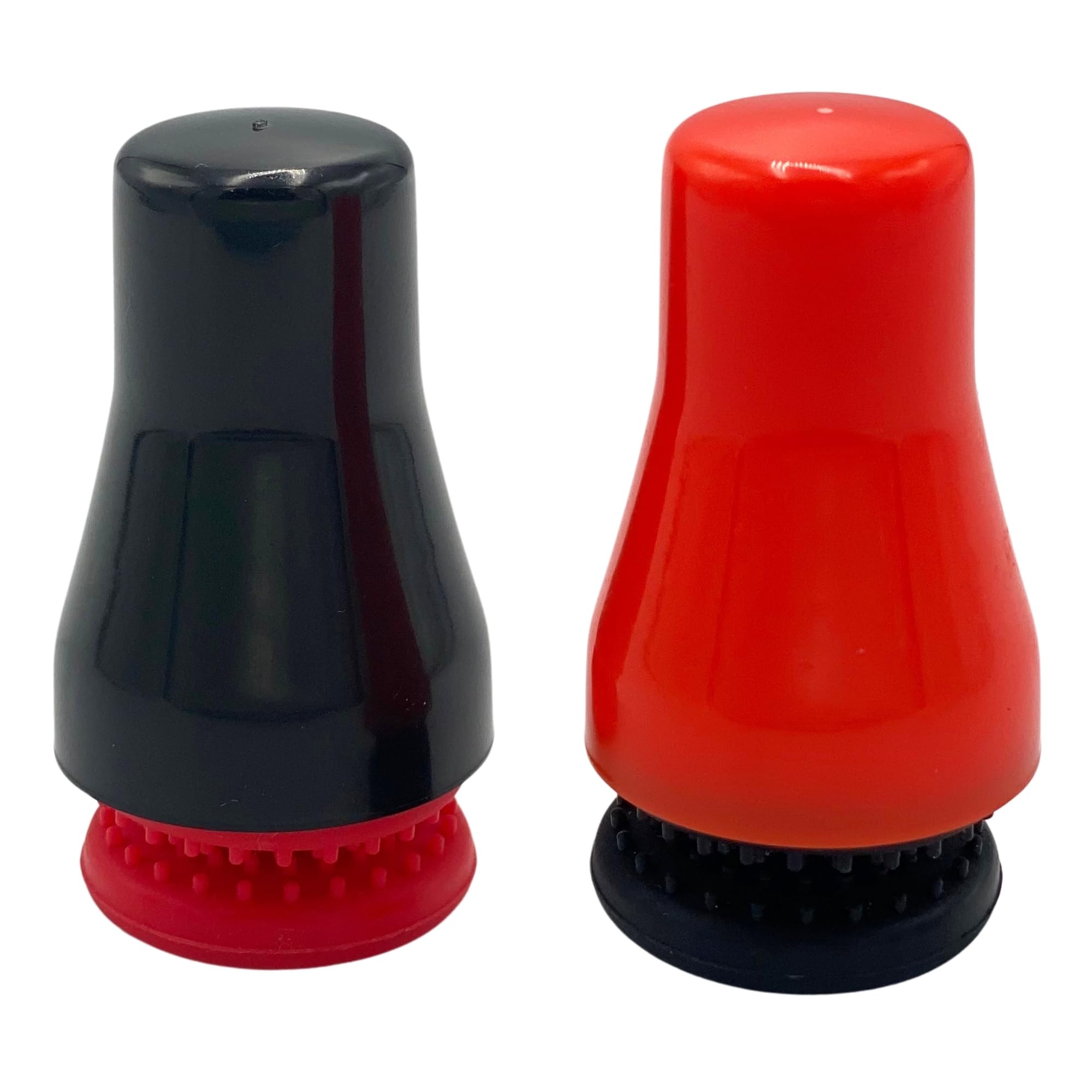 Magnetic Precision Scrubber Spot Cleaner: Scratch-Free Floating Magnet Scraper Brush for Cleaning Glass Bottle, Vase, Fish Tank, Decanter, Bong, Aquarium & Measuring Cup (2PCS, Orange & Black)