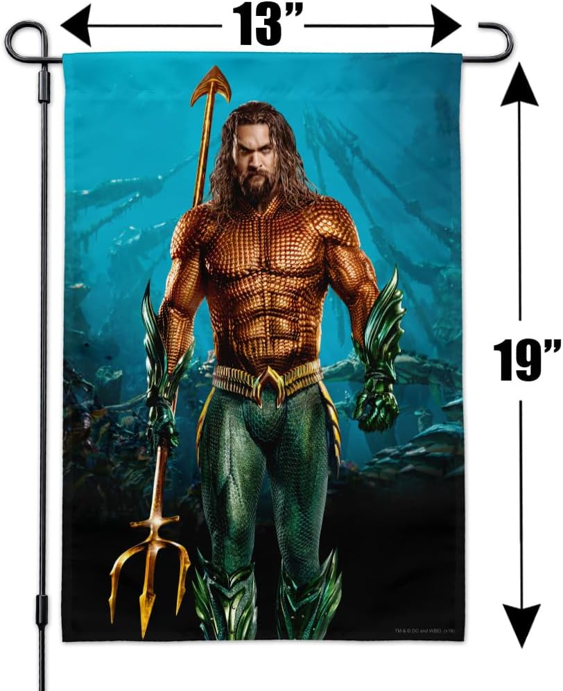 Aquaman Movie Jason Mamoa Full Costume Garden Yard Flag