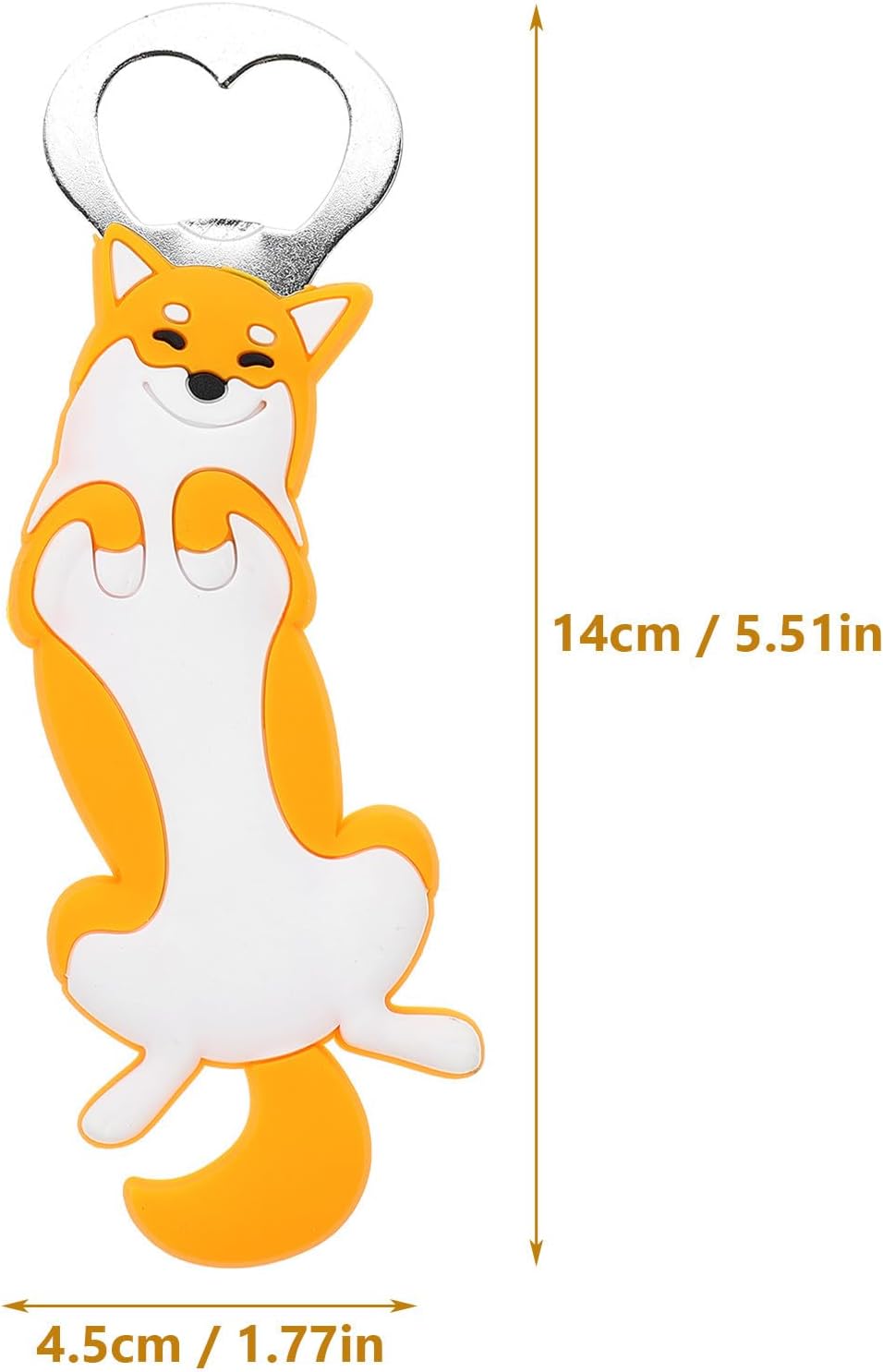SECFOU Magnetic Dog Shape Beer Opener Fridge Bottle Opening Tool Yellow Inu Design Camping Bar Kitchen Gadget image 2