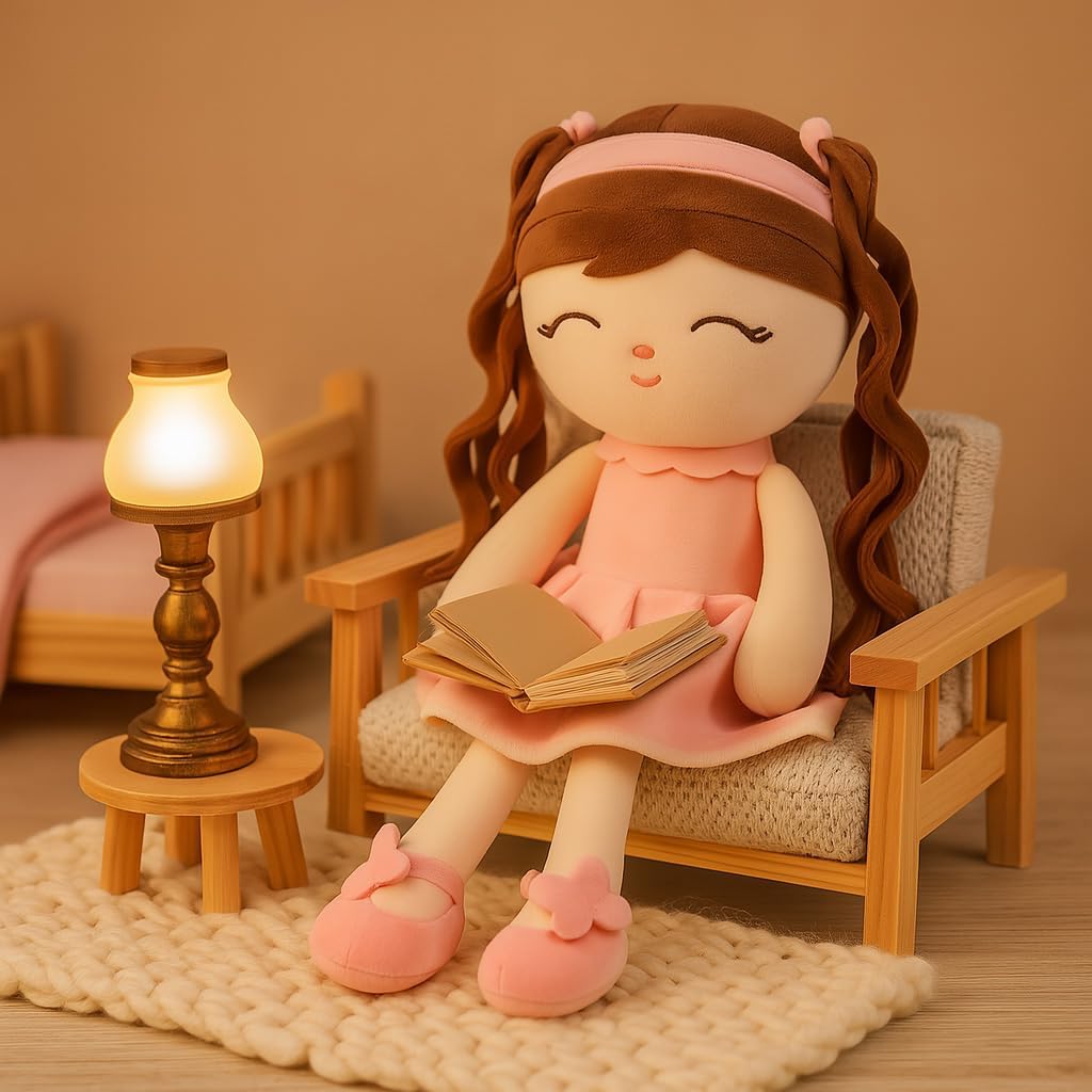 Soft Baby Doll Toys (16'') Baby Rag Doll for Girls Birthday Gift Girl Plush Toys Gift for Toddler Kids (Pink) - Image 7