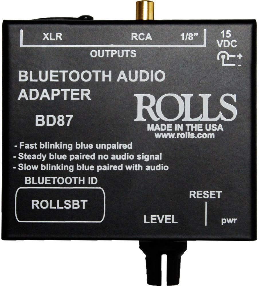 ROLLS Bluetooth Audio Adapter BD87 Black