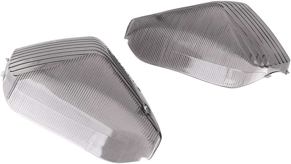 Mallofusa Rear Turn Signal Light Lens Cover Replacement Compatible for Kawasaki Concours 2008-2010 ZX-14R 2006 2007 2008 2009 2010 ZX-10R 2006-2007 Smoke