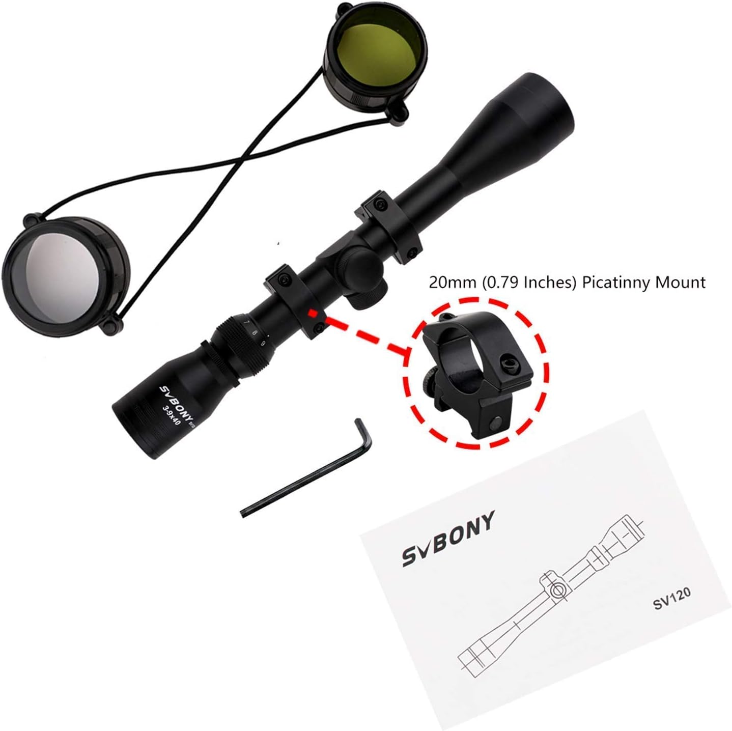 SVBONY 3 9x40mm Compact Waterproof Picatinny Image