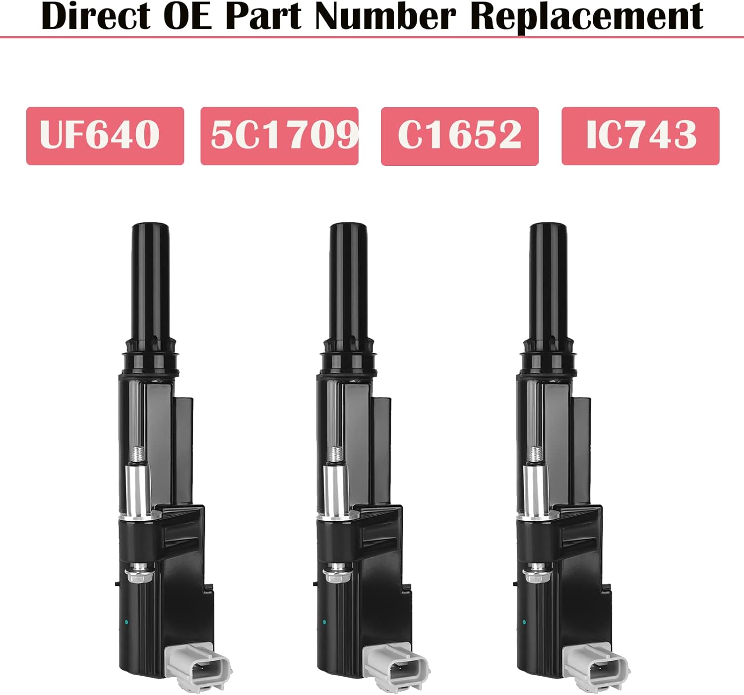 Set of 3 Ignition Coil Packs Fits for 3.7 V6 Jeep Liberty Cherokee Commander Grand Cherokee Dodge Nitro Ram 1500 Dakota Durango 2009 2010 2011 2012 Coils Replaces# UF640
