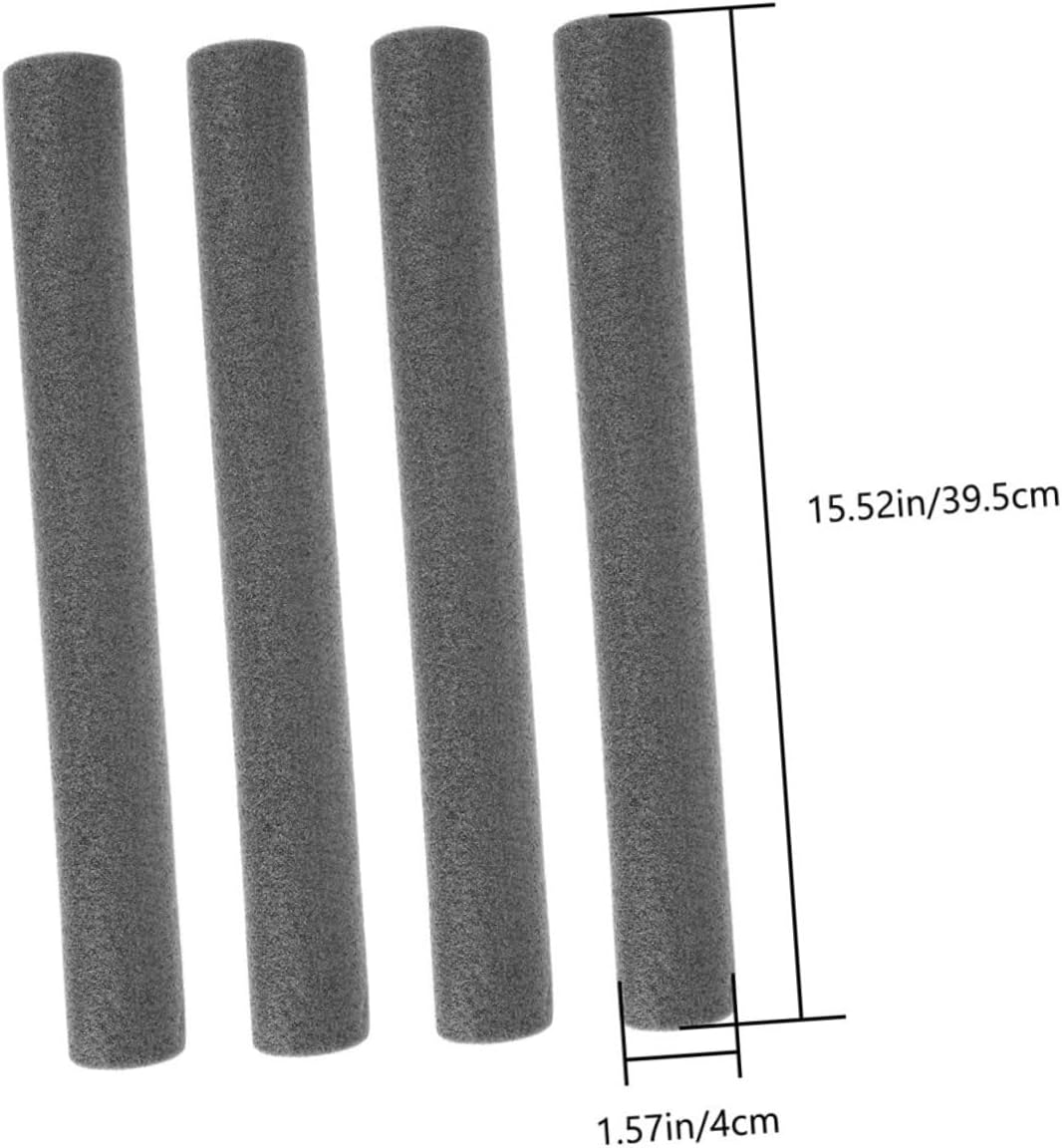 6pcs Heavy Duty Foam Padding for Trampoline Pole Covers Black Enclosure Tube Sleeves for Enhanced Safety and Easy to Install for Boys and Girls Trampolines