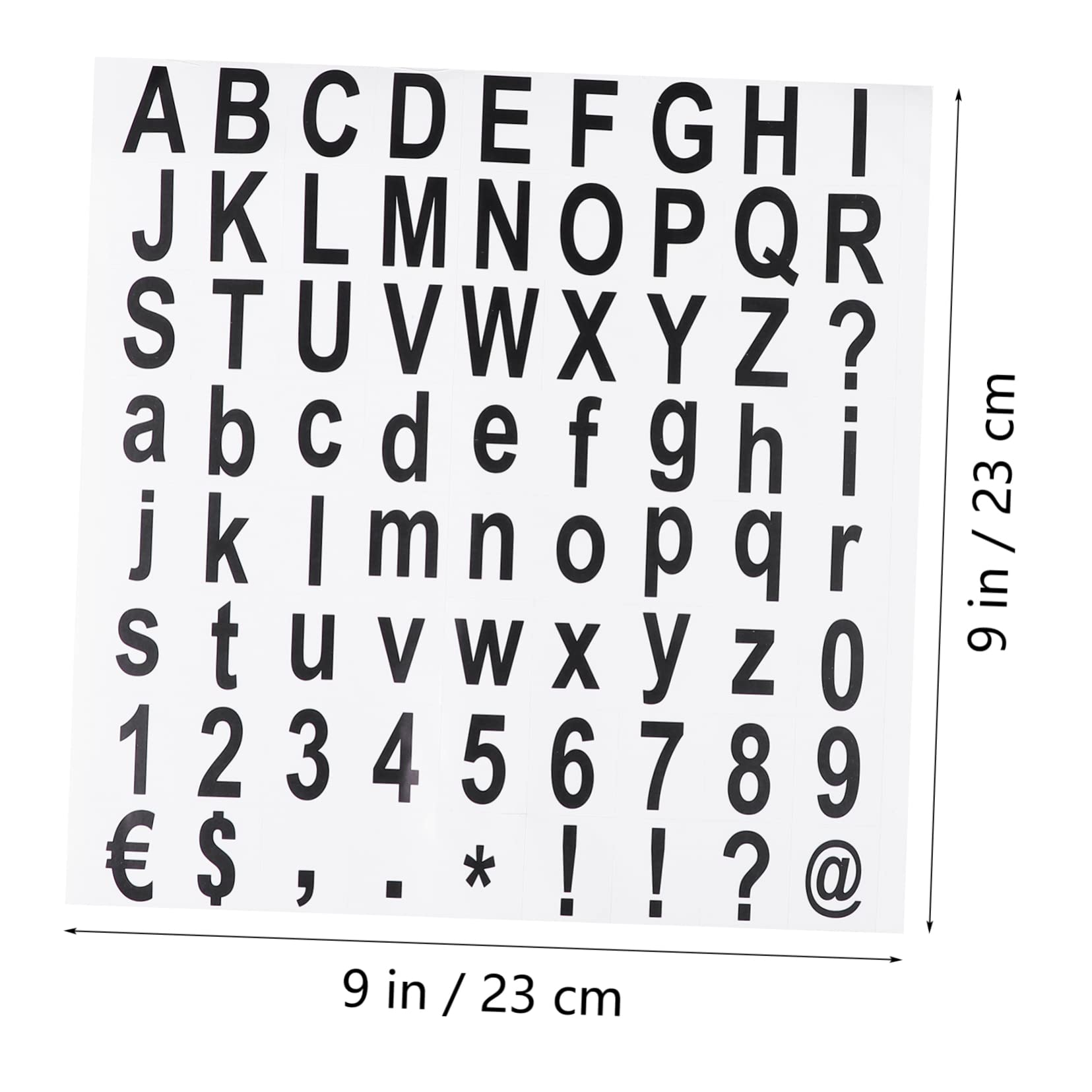 DOITOOL 5 Sheets Self Adhesive Letter and Number Stickers for DIY Projects Early Learning Activities and Creative Word Formation Easy to Use for Learning and Crafting