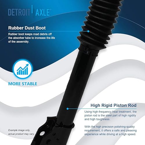 Miniatura 544 de Detroit Axle - Puntal delantero para Hyundai Sonata 2012-2014 2012-2015 Kia Optima, puntal lateral izquierdo con montaje de resorte helicoidal 2013