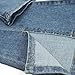 KIDSCOOL SPACE Girls Simple Jeans, Big Little Kids Girl Elastic Waistband Inside High Stretch Flared Denim Pants,Light Blue, 7-8 Years