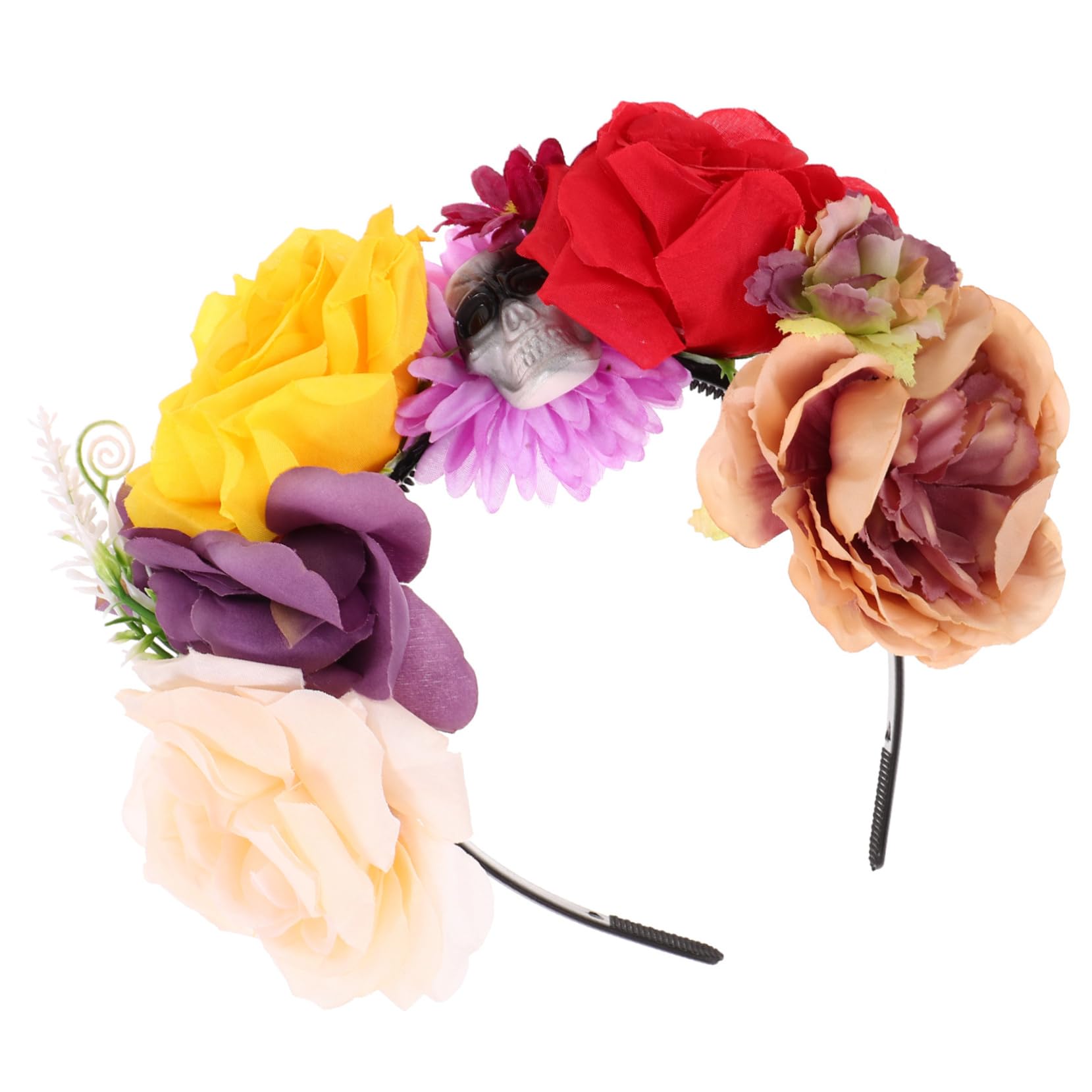 TOVINANNA Skull Head Hair Hoop Halloween Decor Hair Band Bone Design for Masquerade