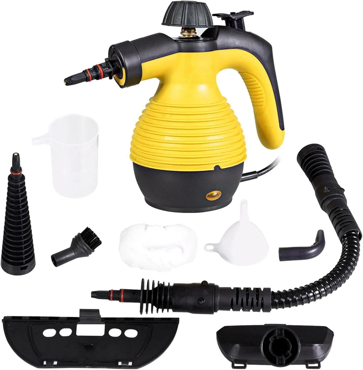 Pulitore a Vapore Portatile Alta Pressione, 1000W, Riscaldamento Rapido 3-5 Min, Kit 6 Accessori, Pulizia Profonda per Casa, Cucina, Bagno, Auto