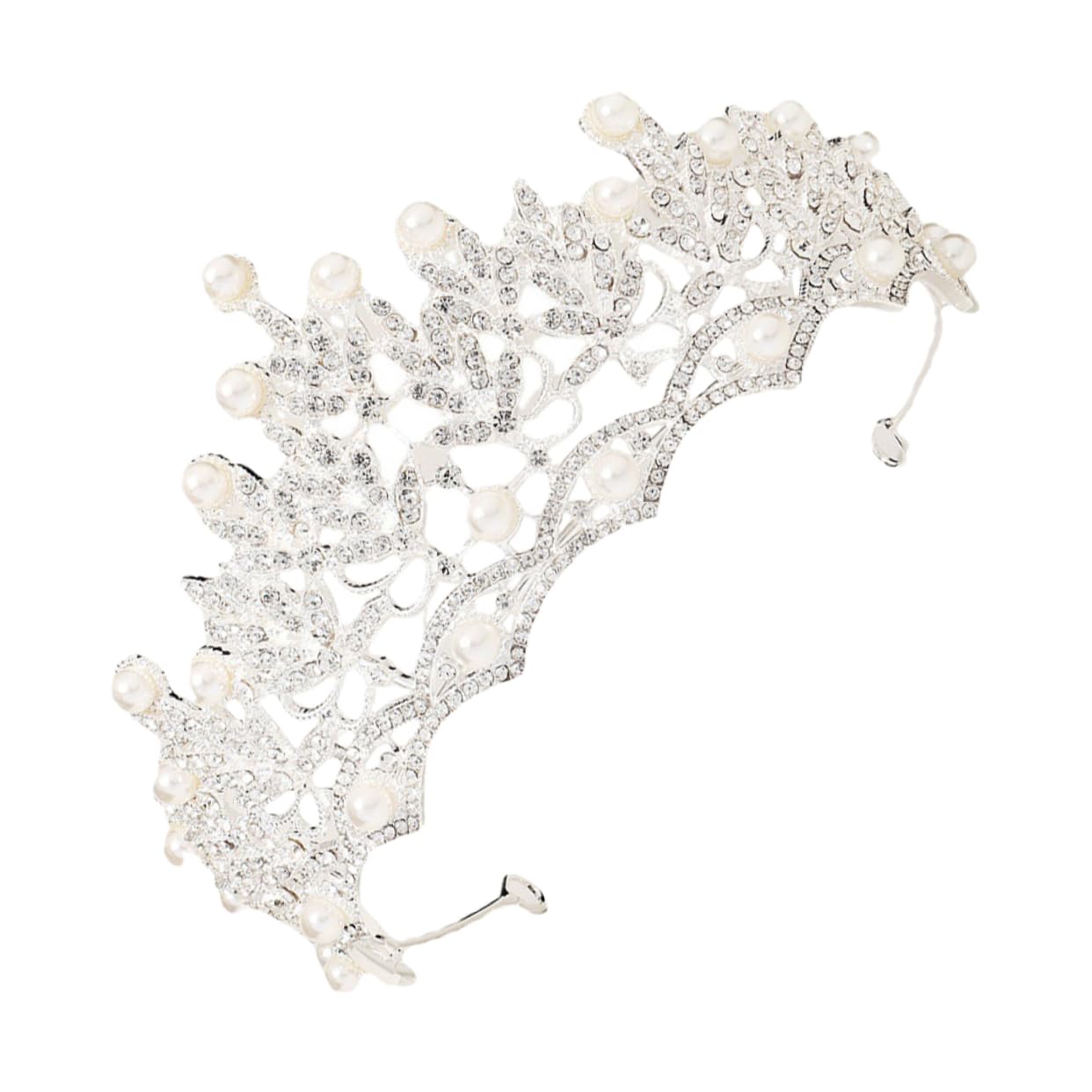 FRCOLOR 3 Piezas De Corona Nupcial Boda Pelo Concurso De Diamantes De Imitación Con Cuentas Nupcial Pelo De La Boda Elegante Diadema De Lujo Joyería De Las Mujeres Boda Y Tiara