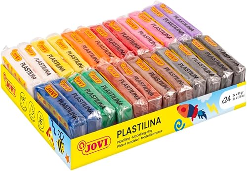 Miniatura 9 de Jovi - Pack de Plastilina, Arcilla de Modelado Reutilizable y Sin Secar, 24 Barras de Plastilina de 1.75oz, 100% a Base de Vegetales, Surtido de 6 6