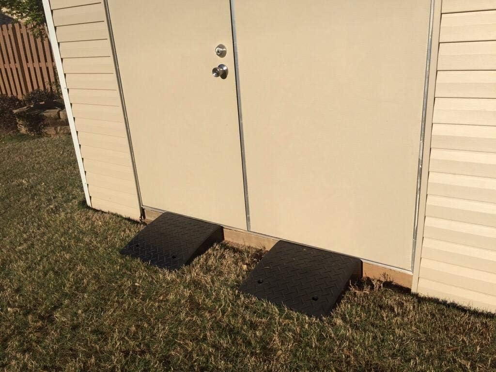 One-Day Sale: Up to 80% Off Rubber Curb Ramp，5.3inch Heavy Duty Rubber Curb Ramp for Loading Dock Bike Driveway Vehicles,1PCS - 19.68 x16.14 x 5.3in H …