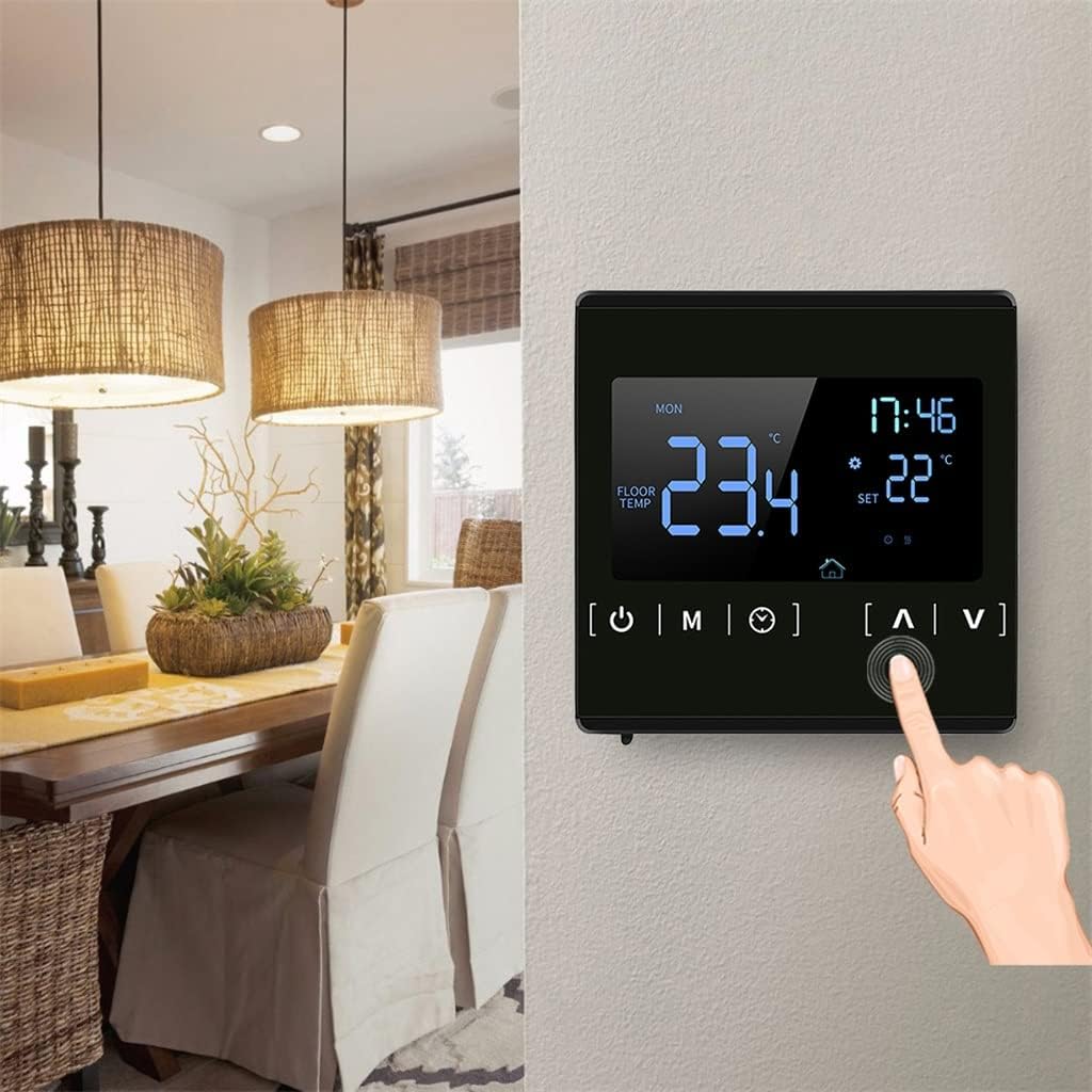 LCD Touchscreen Thermostat Programmable Electric Floor Heating System Thermoregulator Temperature Controller