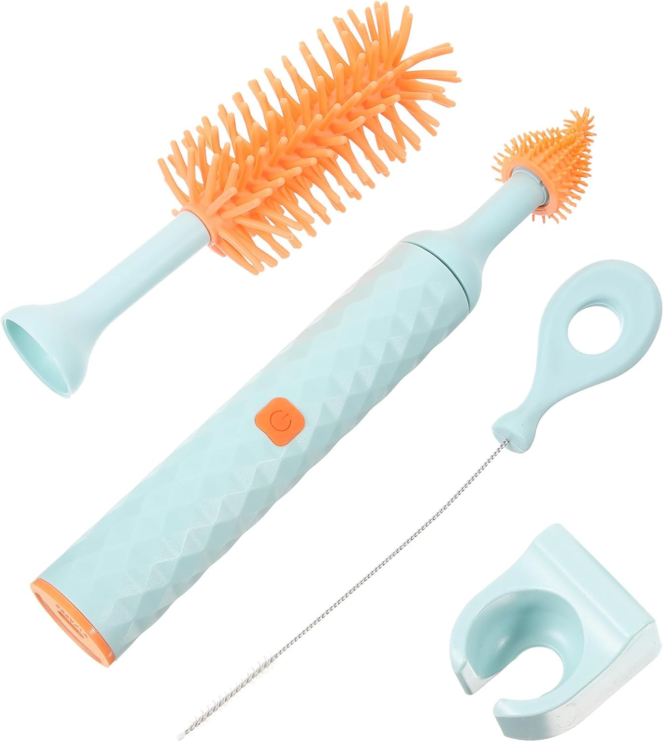Electric Silicone Bottle Cleaning Brush 360 Degree Set, Rotatable