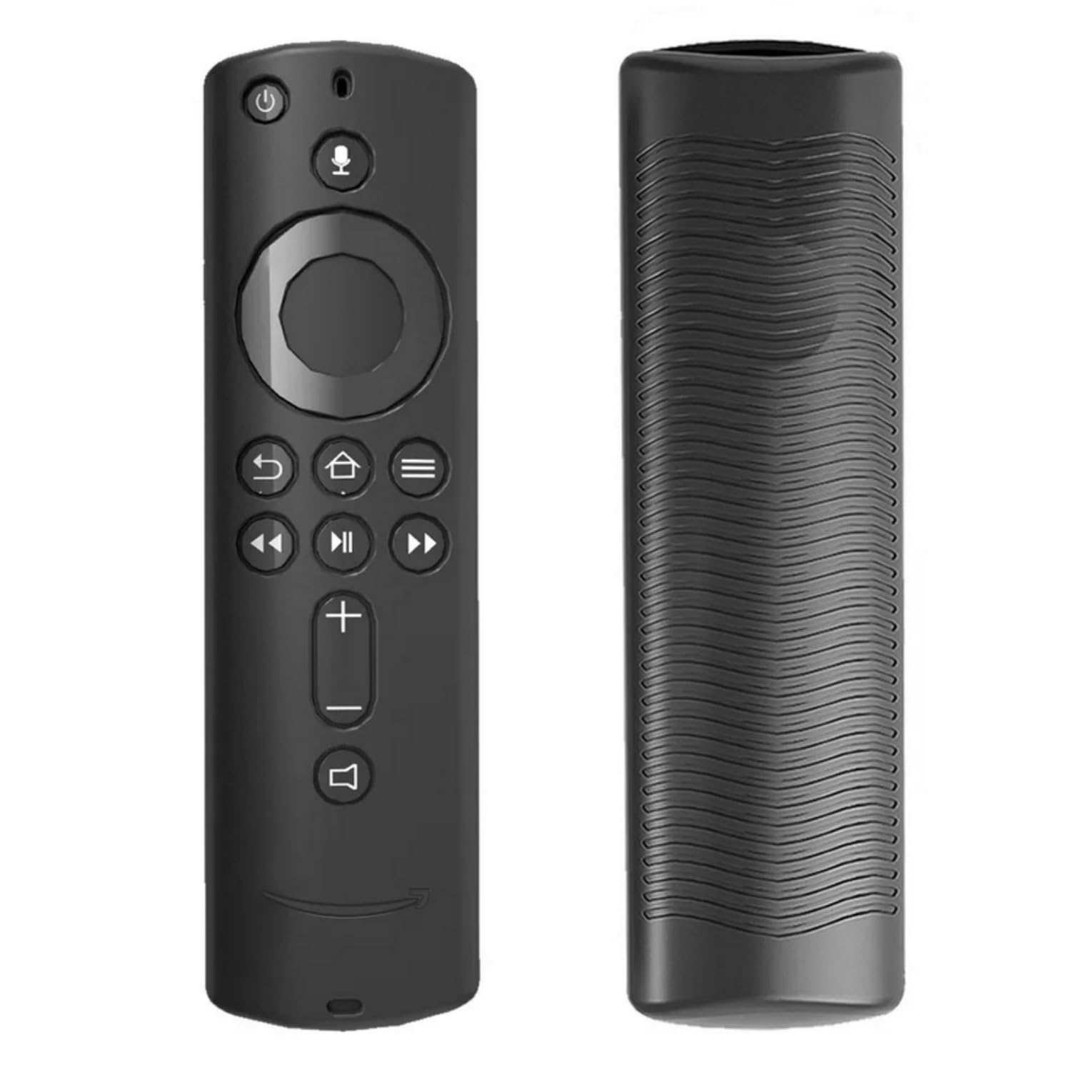 SKEIDO Cover for Amazon Fire TV Stick 4K/ Fire TV(2nd Gen)/Fire TV Cube remote control 5.9 Inch Silicone Anti-slip Shockproof Washable (Black)