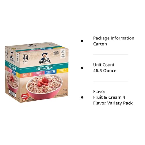 Miniatura 7 de Quaker Paquete variado de frutas y crema de avena instantánea 44 unidades paquete de 1