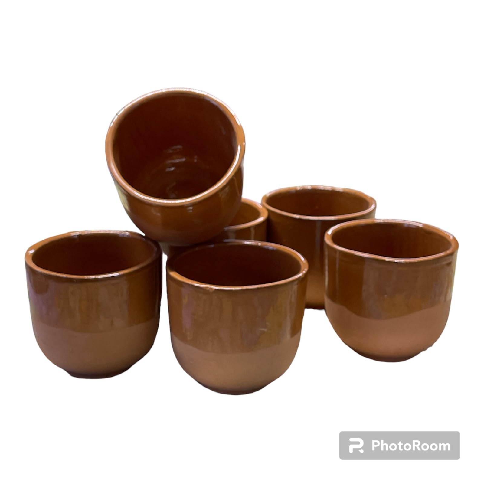 Sottovaso in plastica polipropilene color terracotta