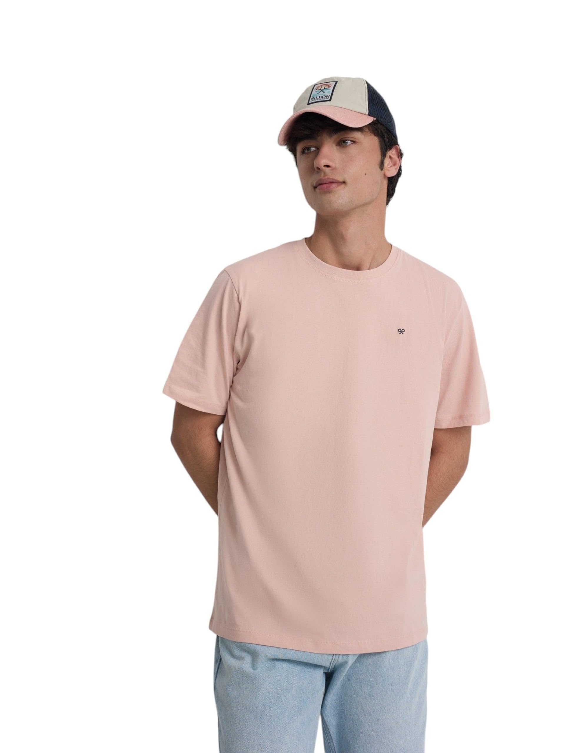 SILBON 1010408022 Mini Logo T-Shirt M Pink