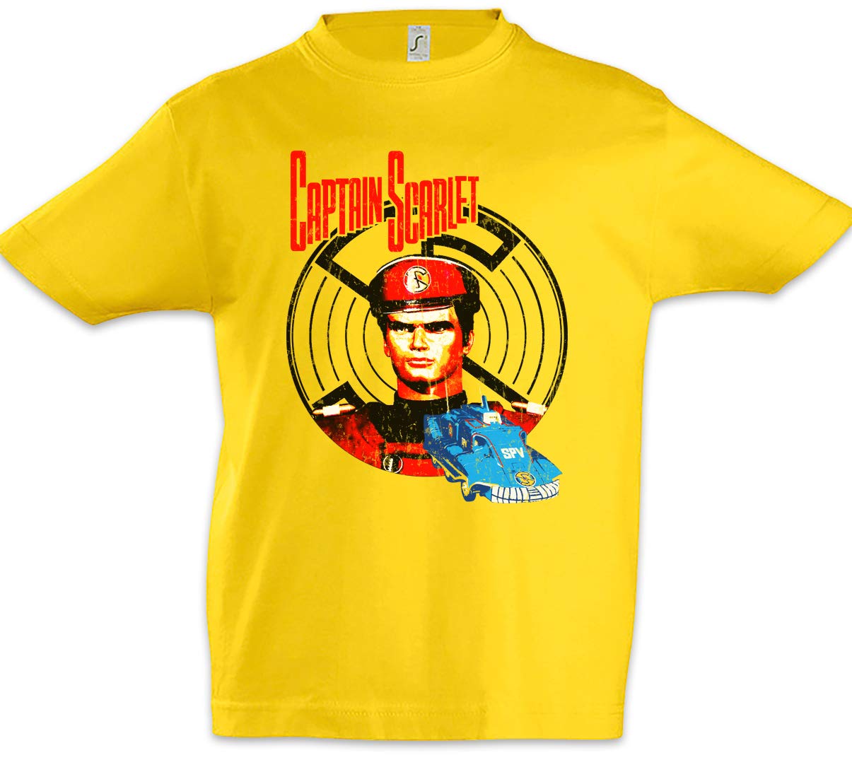 Urban Backwoods Captain Scarlet Kids Boys Children T-Shirt Yellow 4 Years