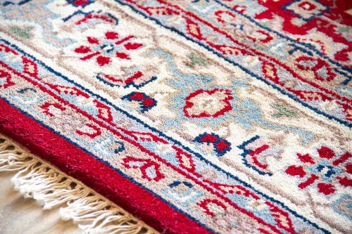 Steffensmeier Orientteppich Herati | 100% Schurwolle | Handgeknüpft | Beige, Größe: 80x400 cm – Bild 4