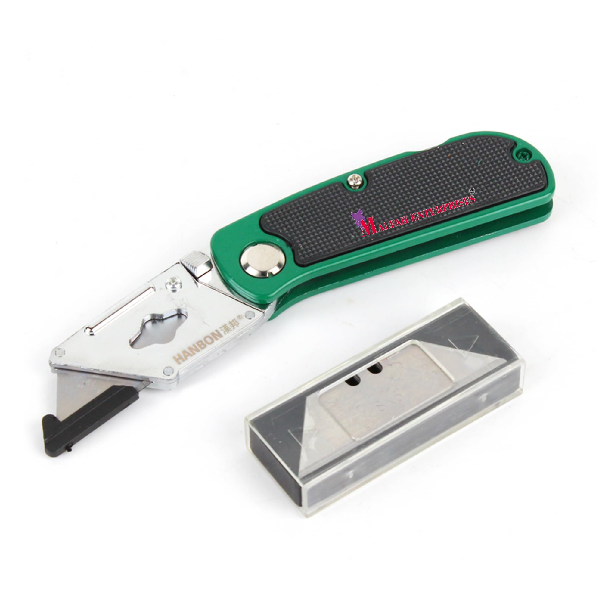 Malfah Folding Utility Knife, Stainless Steel Box Cutter with 6 Quick Change SK5 Blades for Cutting Box, Paper Bag, Carton, Cloth, Carpet 25104 (B0CY8H4PP2) Amazon Price History, Amazon Price Tracker