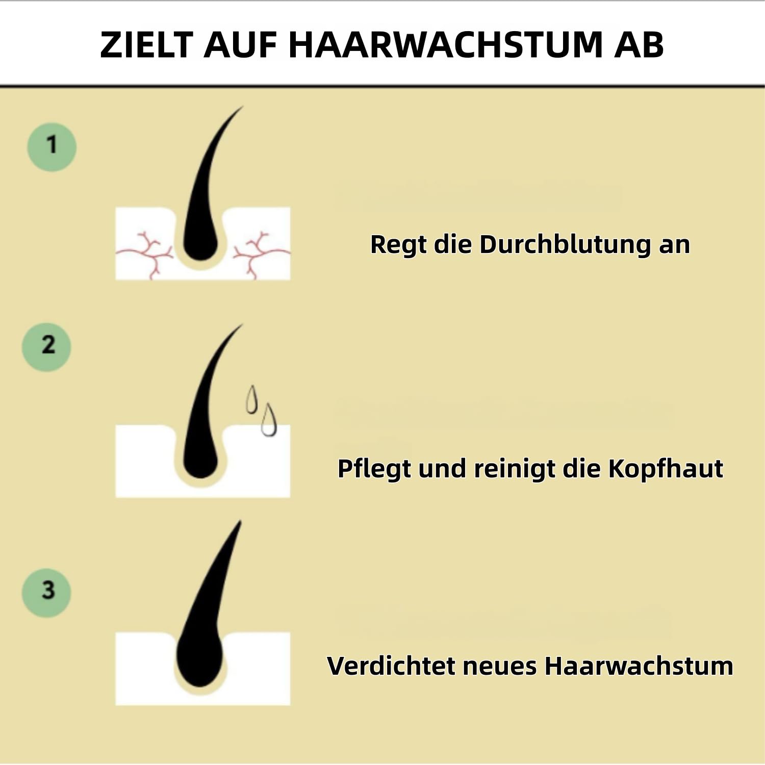 Teluni BabboSow Haaröl-Rosmarin-Haarpflege-Ätherisches Öl (3 Stück)