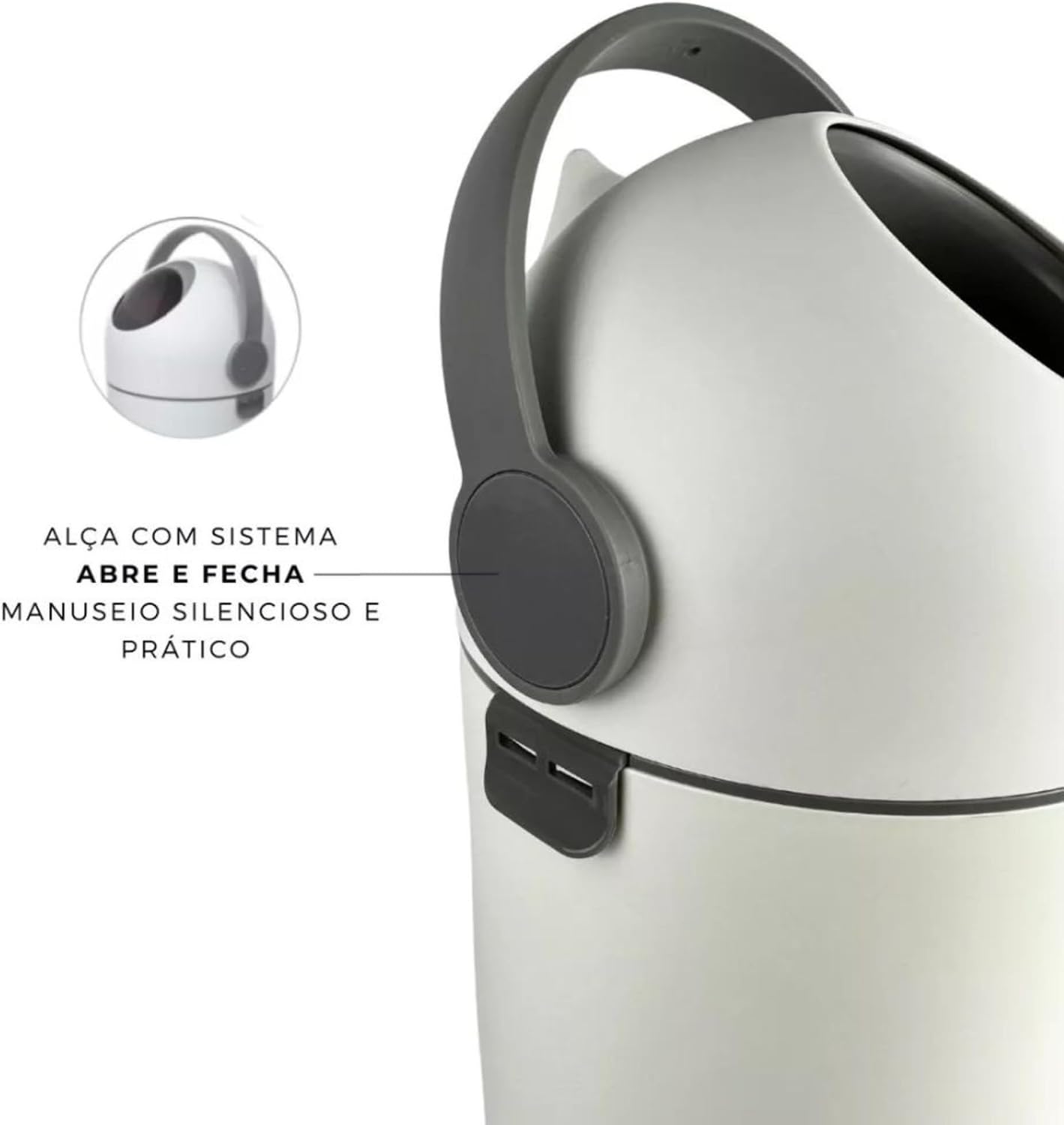 Clingo Lixeira Mágica Antiodor, Lixo para Fraldas, Quarto do Bebê, Banheiro, Cozinha, Capacidade 10 Litros Clingo Lixeira Mágica Antiodor, Lixo para Fraldas, Quarto do Bebê, Banheiro, Cozinha, Capacidade 10 Litros