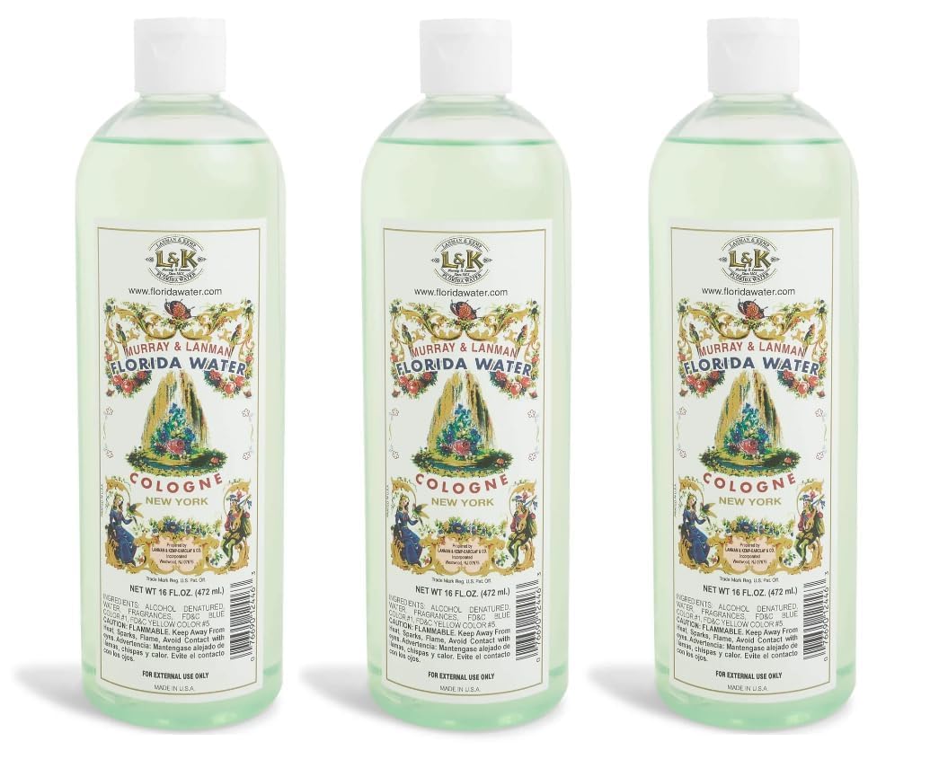 Lanman & Kemp Florida Water Cologne New York, Agua De Florida (16 Fl Oz (Pack of 3))