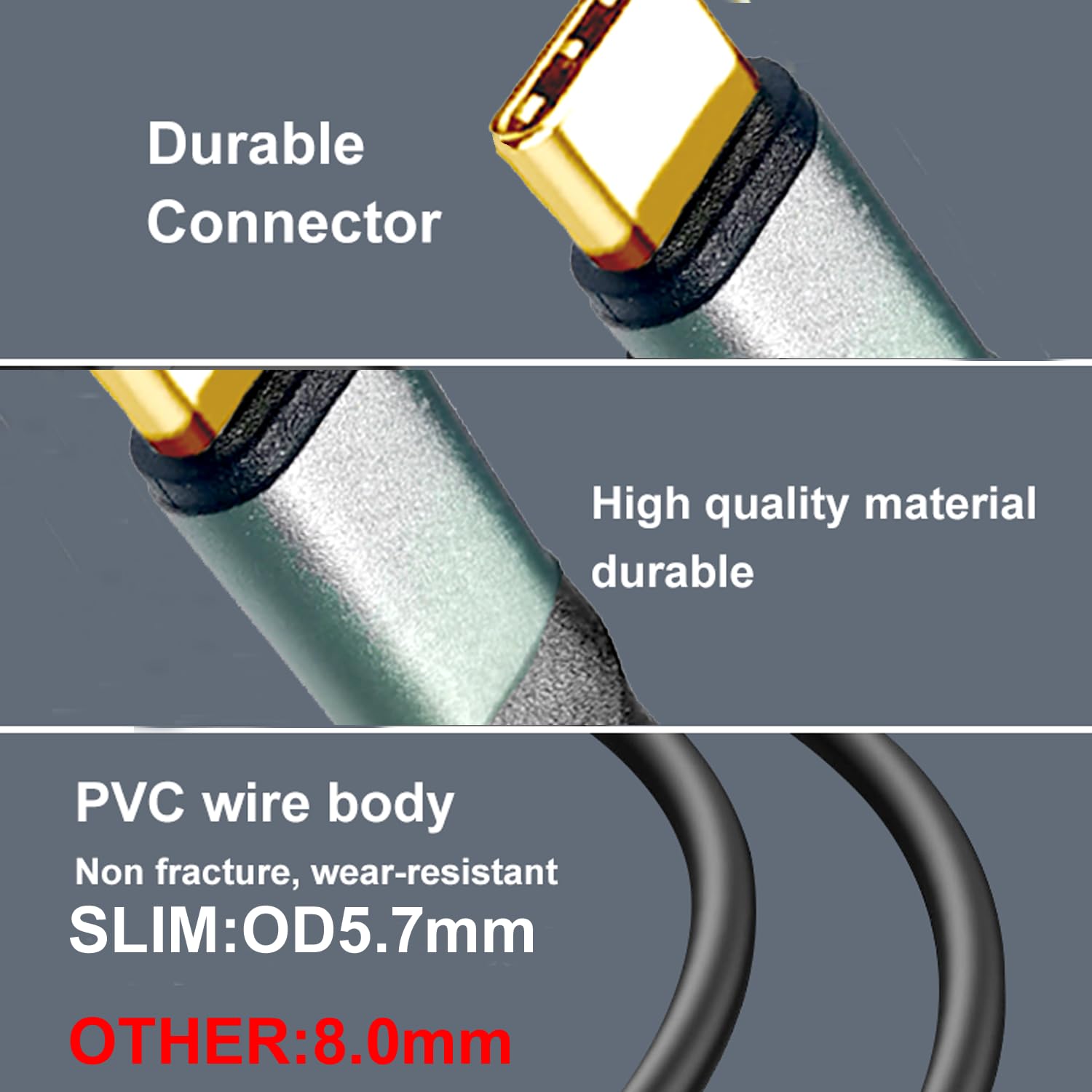 Cable USB C a HDMI de 40 pies, 4K60HZ, 1080P, cable largo tipo C a HDMI, USB C (fuente) compatible con iPhone 15-16-17, MacBook Pro/Air, iPad, Mac Mini, Galaxy, XPS, HDMI (pantalla) compatible con TV