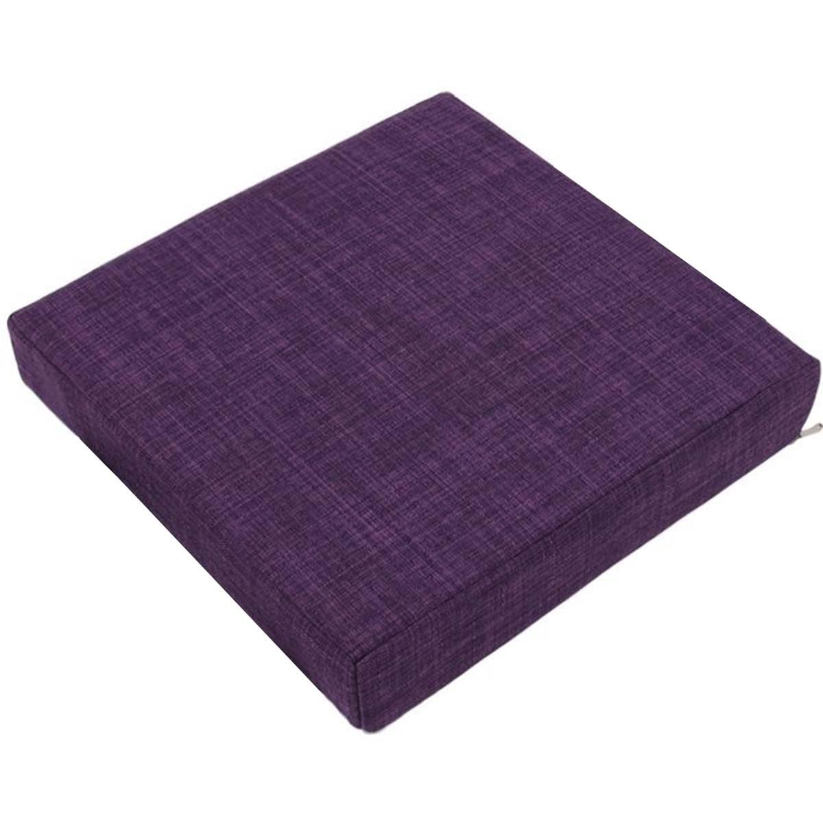 Chair Seat Cushion Set of 1/2/4 Square Stool Cushions 10/12/14 Inches Chair Pads with Ties ,Thicken 5/8CM,Non Slip Chair Padding for Dining ,Office ,Kitchen ,Indoor Outdoor Chairs ( Color : G , Size :
