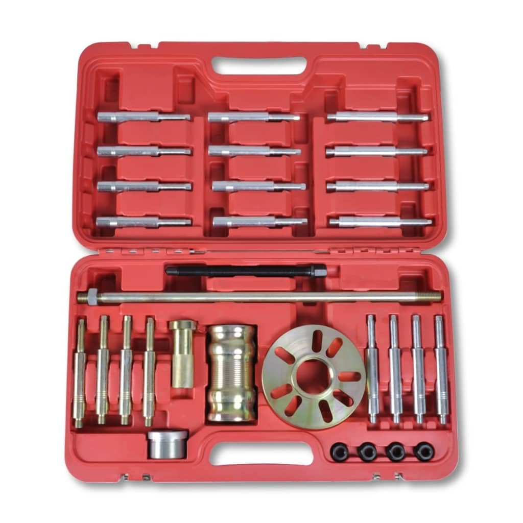 Set di 30 estrattori per mozzi delle ruote, resistenti, con valigetta per auto, officina, professionale e fai da te, adatto per montaggio, riparazione, manutenzione, smontaggio, meccanica