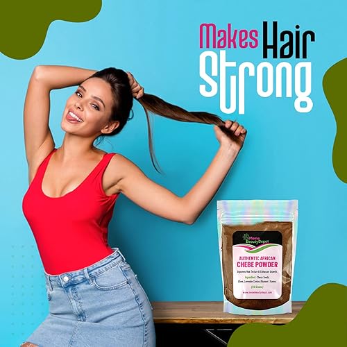 Miniatura 7 de -Polvo Chebe para el crecimiento del cabello-Contiene todos los ingredientes naturales-Polvo Chebe para un cabello fuerte y saludable- Polvo para